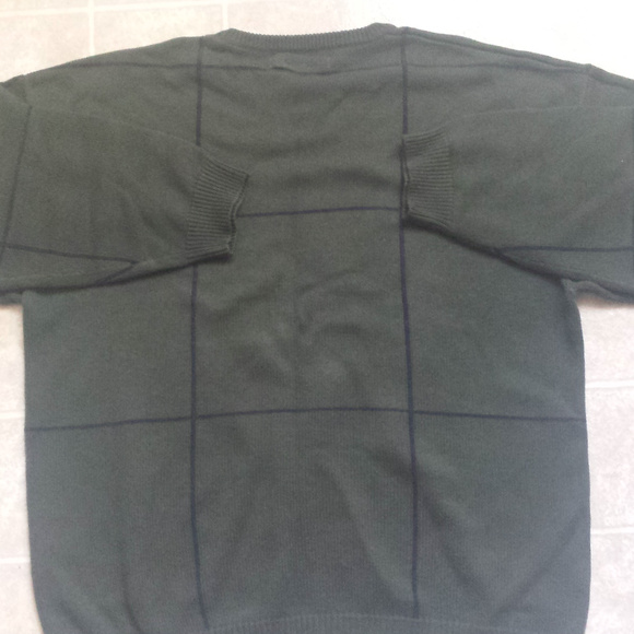 NAUTICA HUNTER GREEN CREWNECK SWEATER LARGE - Picture 4 of 5